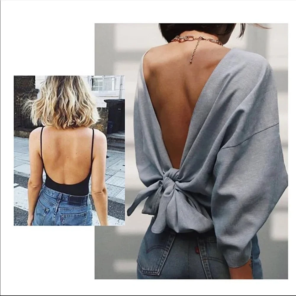VERY SEXY LOW BACK BRALETTE - MOCHA - Picture 3 of 6